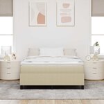 vidaXL Lit à sommier tapissier Vert clair Grey 140x200 cm Tissu en velours côtelé