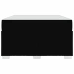 vidaXL Cadre de lit avec matelas Noir 120 x 200 cm tissu