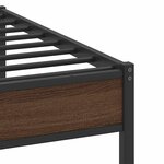 vidaXL Cadre de lit sans matelas chêne marron 107x203 cm