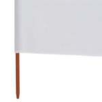 vidaXL Paravent 3 panneaux Tissu 400 x 160 cm Blanc sable