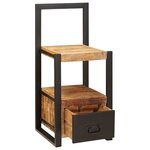 vidaXL Support valet Marron 40 x 40 x 90 cm Bois de manguier massif