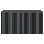 vidaXL Meuble TV mural 59 5 x 41 x 30 cm Noir Bois d'ingénierie