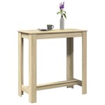 vidaXL Table de bar chêne sonoma 102x50x103 5 cm bois d'ingénierie