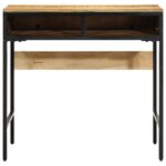 vidaXL Bureau 80x50x75 cm Bois Massif Manguier Brut