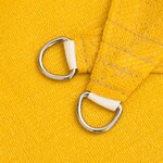 vidaXL Voile d'ombrage 160 g/m² triangulaire jaune 5x6x6 m PEHD