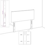 vidaXL Tête de lit avec tête de lit Bleu foncé 160 cm Cuir synthétique