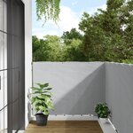 vidaXL Écran d'intimité de balcon gris 800x120 cm PVC