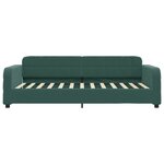 vidaXL Lit de repos sans matelas vert foncé 80x200 cm velours
