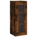 vidaXL Armoire murale chêne fumé 34 5x34x90 cm