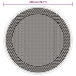 vidaXL Tapis d'extérieur ARAKIL vert Ø200 cm PP