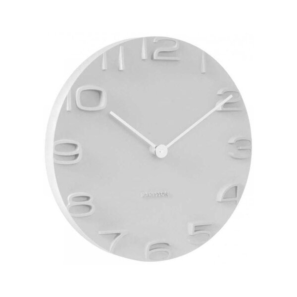 Horloge moderne avec aiguilles chromées on the edge