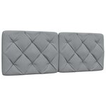 vidaXL Cadre de lit sans matelas gris clair 140x200 cm tissu