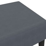 vidaXL Repose-pied gris foncé 77x55x31 cm velours