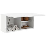 vidaXL Armoire murale de bain blanc 60x25x30 cm bois d'ingénierie