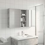 vidaXL Ensemble de Meubles de Salle de Bain 3 Pièces 130 x 14 5 x 70 cm