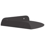 vidaXL Étagère Flottante d'Angle 4 pc Noir 18 x 18 x 2 cm
