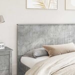 vidaXL Tête de lit Gris béton 200 cm Bois d'ingénierie