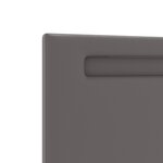 Cabeza de lit vidaXL Design Simple Gris 180 cm Cuir Synthétique
