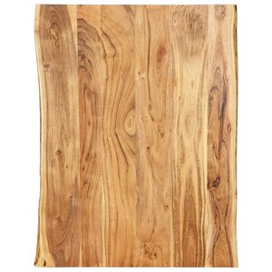 vidaXL Dessus de table Bois d'acacia massif 80x(50-60)x2 5 cm