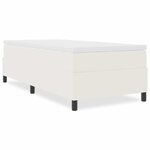vidaXL Lit à ressort Crème 80x200 cm en tissu velours côtelé
