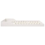 vidaXL Cadre de lit Blanc 160 x 210 cm Bois massif en pin