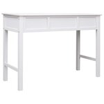 vidaXL Buffet Blanc 108x45x76 cm Bois de Paulownia massif