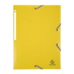 Chemise à élastique 3 rabats plastique forever young exacompta 24 x 32 cm - dos 3 cm couleurs assorties - lot de 4