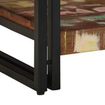 vidaXL Table basse Multicolore 40 x 40 x 38 cm Bois Recyclé Solide