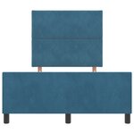 vidaXL Cadre de Lit Bleu Sombre 120x200 cm Velours