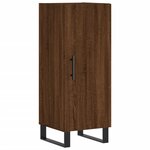 vidaXL Buffet Chêne marron 34 5x34x90 cm Bois d'ingénierie