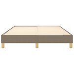 vidaXL Cadre de lit Taupe 140x200 cm Tissu