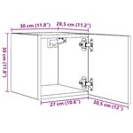 vidaXL Meubles TV muraux 2 Pièces Blanc 30 5x30x30 cm