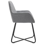 vidaXL Chaises à manger lot de 6 gris clair tissu