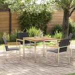 Ensemble de Salle à Manger de Jardin 5 Pièces Bois Solide Acacia vidaXL