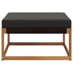 vidaXL Pouf d'Extérieur Bois d'Acacia Massif Naturel
