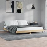 vidaXL Cadre de lit chêne sonoma 200x200 cm bois d'ingénierie