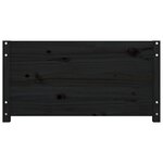 vidaXL Lit de jour sans matelas noir 75x190 cm bois de pin massif