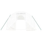 vidaXL Serre avec cadre en acier blanc 48 m² 16x3x2 m