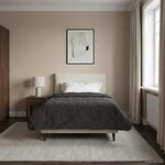 vidaXL Duvet d'hiver Matelassé Anthracite 140 x 220 cm