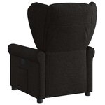 vidaXL Fauteuil inclinable Noir Tissu