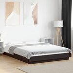 vidaXL Cadre de lit sans matelas noir 140x200 cm
