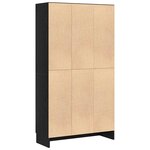 vidaXL Meuble de Bibliothèque Chêne noir 82.5 x 30.5 x 150 cm