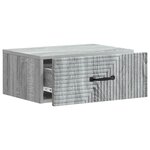 vidaXL Cabinet de chevet mural 2 Pièces Sonoma gris 49 x 34 5 x 20 cm