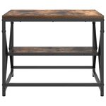 vidaXL Table basse Chêne fumé 51 x 50 x 40 cm