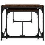 vidaXL Tables basses 2 Pièces Chêne marron Bois d'ingénierie