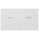 vidaXL Armoire d'évier Blanc 80x38 5x46 cm Bois d’ingénierie