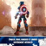 76258 Figurine Captain America LEGO Marvel - Super-Héros Collectible