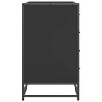 vidaXL Commode noir 70x41x70 cm bois d'ingénierie