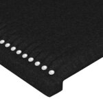 vidaXL Tête de lit à LED Noir 93x16x78/88 cm Tissu
