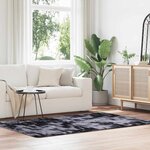 vidaXL Tapis Shaggy à poils longs NAVARRA gris foncé 130x200 cm